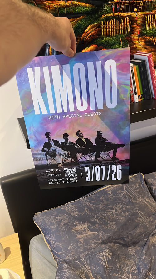 KIMONO ARCHIVE ALBUM LAUNCH GIG POSTER